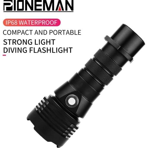 Strong light diving flashlight diving lamp IP68 professional underwater waterproof deep diving equipment camping outdoor travel