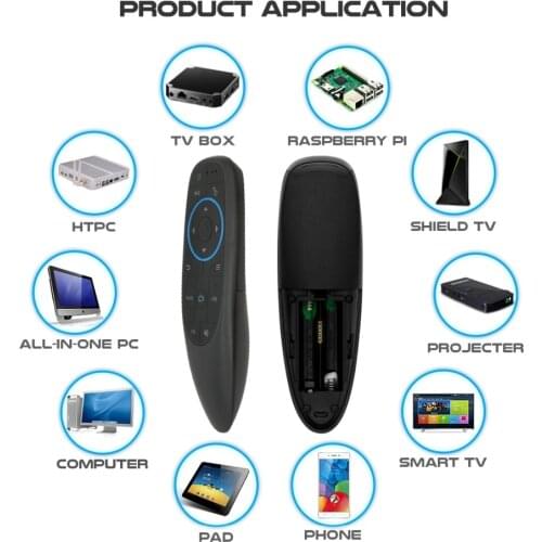 G10BTS Voice Remote Control Bluetooth-compatible 5.0 Air Remote Mouse 2.4G Wireless Gyroscope for Android TV Box H96 Max No USB