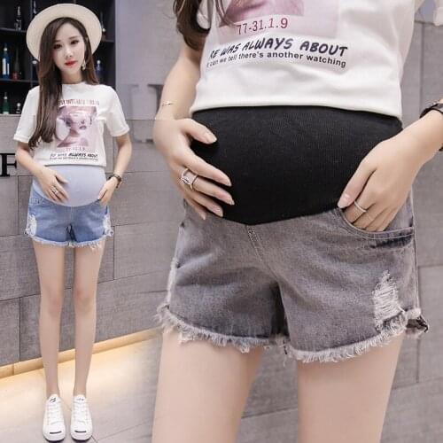 Envsoll Maternity Shorts Pants Summer 2020 Maternity Jeans Denim Shorts Maternity Clothes For Pregnant Women Pregnancy Shorts