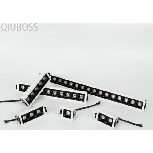 Dimmable LED Recessed Striplight High PowerLED Ceiling Lights 2W/4W/6W/10W/20W/30W COB LED Downlight AC90~260V Indoor Lighting