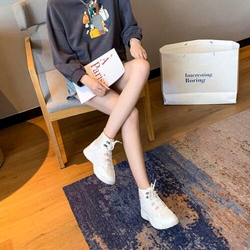 Fall/winter high top sneakers womens shoes