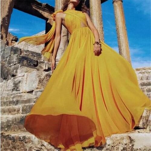 Sexy Off Shoulder Sling Cross Dress Cover Up Summer Chiffon Women Elegant Party Long Dress Cover Up Sundress S-XXXL