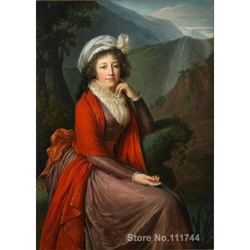 Famous women Paintings Portrait de la comtesse Maria Theresia Bucquoi Elisabeth Vigee Lebrun paintings Hand painted High quality