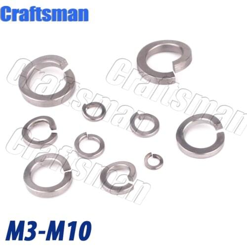 1Pcs Titanium M4 M5 M6 M8 M10 Spring Washer Cycling Refit Fasteners Titanium Spring Gasket