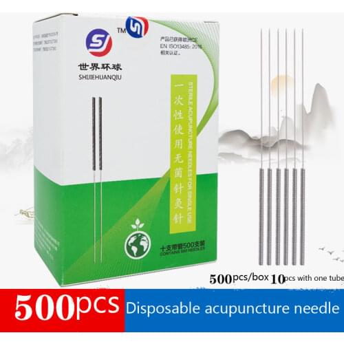Wholesale Acupuncture Needles 1000pcs =2box Acupuncture Disposable Needle Beauty Massage Sterilze Needle + tube