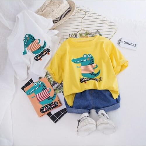 2020 Summer Baby Boys Clothes Children Printed Cartoon T Shirts Shorts 2Pcs/sets Infant Outfit Kids Fashion Toddler Tracksuits