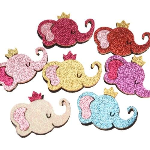 500PCS Boutique Elephant Patch Headwrap Hair Accessories Cute Baby Accessories for Barrettes Hairpin Hair bows