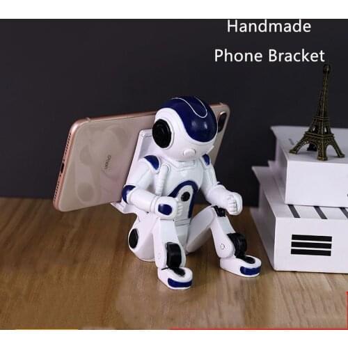Astronaut Phone Bracket White Color Resin Cellphone Stand Fashion Home decoration Phone Display Case