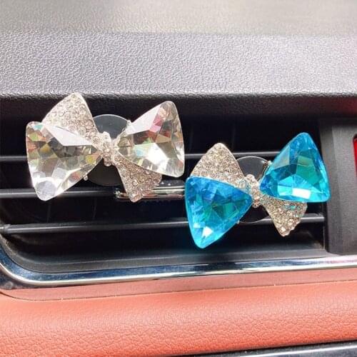 Car Air Freshener Holder Cute Bow Perfume Clip Creative Design Automotive Interior Trim for Air Environment Fresher