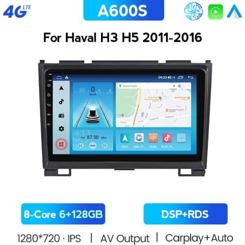 6G + 128G Android 10.0 Car Radio GPS Navigation WIFI RDS IPS Multimedia Player For Great Wall Haval Hover H5 H3 2011-2016 2 Din