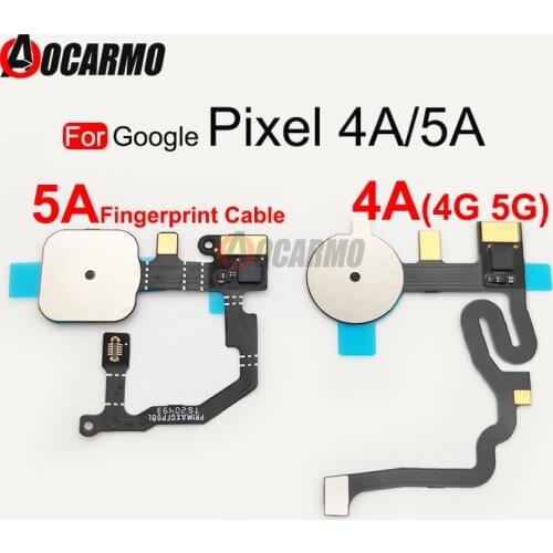 For Google Pixel 4A 4G 5G 5A Fingerprint Sensor Home Button Flex Cable