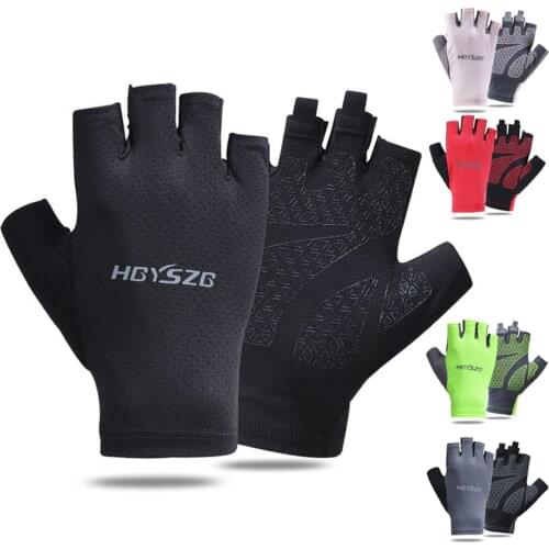 Breathable Cycling Gloves Half Finger Sweat Absorbent Bicycle Glove Wear Resistant Bike Gloves Men Summer Cycling Equipment
