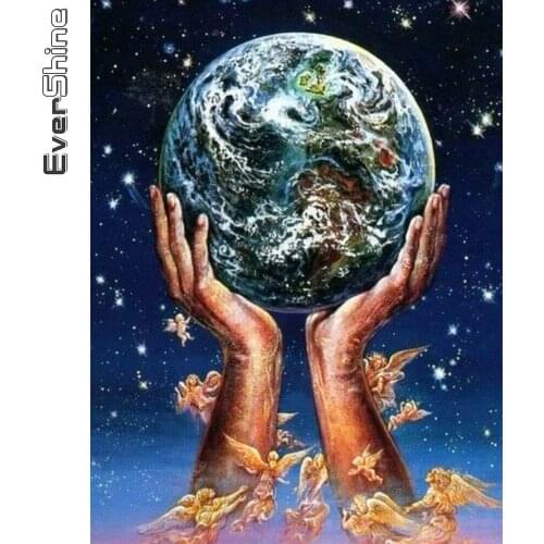 Evershine Diamond Painting Earth Landscape New Arrival Diamond Embroidery Hand Cross Stitch Mosaic DIY Handmade Gift