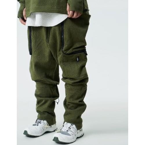 Symbiotic effect Cotton cargo pants knitting trousers wide side pockets techwear aesthetic streetwear harajuku