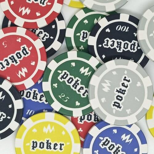 Good Quality Professional Multi Color 39 mm Poker Chips Ceramic with Custom Different Value and Logo