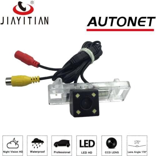 JYT Car Rear View Camera For Peugeot 407 2D coupe / 4D Sedan/ Backup Parking Camera/ 4LEDS/Night Vision/ License Plate camera