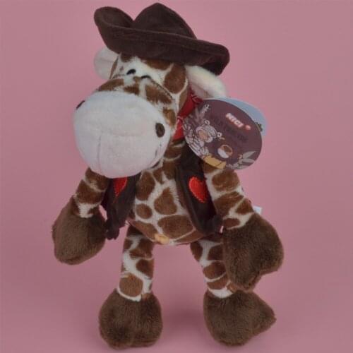 25-45cm Cowboy Giraffe Animals Plush Toy, Baby Gift Kids Toy with Free Shipping