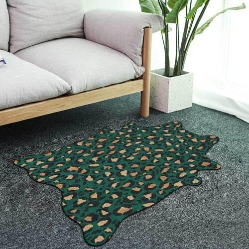 Animal Fur Printed Carpets for Living Room Bedroom Area Rugs Anti-slip Irregular Lounge Floor Mat Chair Throw Decor Large Carpet