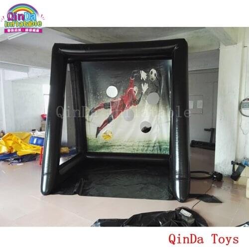 Hot toys 2017 kids play outdoor game 3*2*3m inflatable soccer goal with good quality PVC