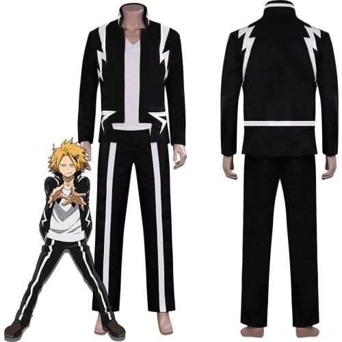 My Hero Academia-Kaminari Denki Cosplay Costume Halloween Carnival Suit