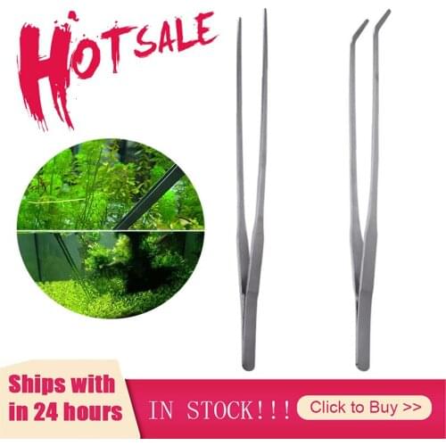 Aquarium Tools Set Plants Tweezers and Scissors Grass Stainless Steel Cleaning Tools Plants Fish Tank Accessories 2 types