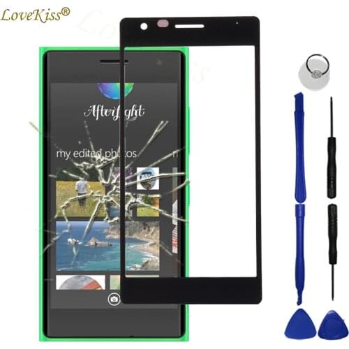 N730 N735 Front Panel For Nokia Lumia 730 735 Touch Screen Sensor LCD Display Digitizer Glass Cover Touchscreen Replacement Tool