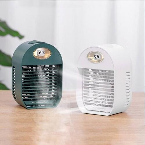 Portable Desktop Humidifying Air-Conditioning Fan Mini Air Cooler USB Charging Small Personal Cooling Tools for Home Office
