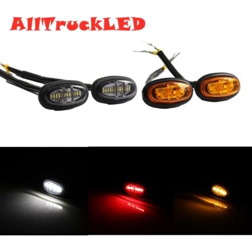 3Pcs LED Grille Lights and Side Marker Lamps Decorative Lights Compatible with Ford-F150 Raptor 2017- 2019 Grill lights