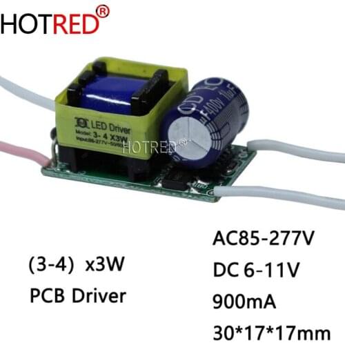 5pcs 3X3W led driver 3*3W driver for 10W led chip 900mA 6W 9Wdriver 85-265V input for E27 GU10 LED lamp high quality