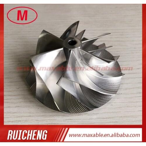T04R 6+6 blades 66.65/84.00mm turbo milling/aluminum 2618/billet compressor wheel for Racing