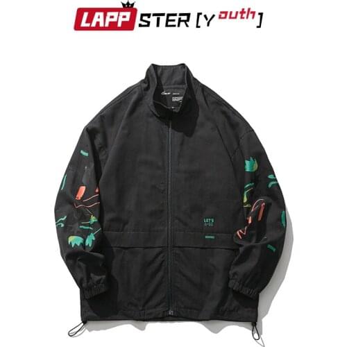 LAPPSTER-Youth Men Solid Harajuku Streetwear Hoodies 2021 Mens Turtleneck Designer Japanese Sweatshirts Male Korean Y2k Hoodies