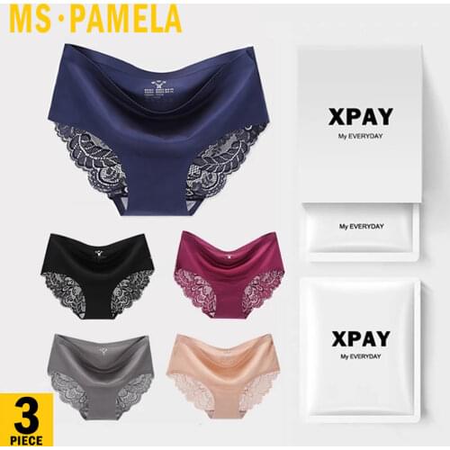 3PCS Womens Panties Sexy Panties Plus Size Panties Girls Low Waist Soft panties women underwear 2021 new