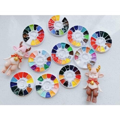 Van Gogh /White Nights/ Daniel Smith /Holbein/ Watercolor Paint Set Distributing Disc Collection of Major Brands Acuarelas