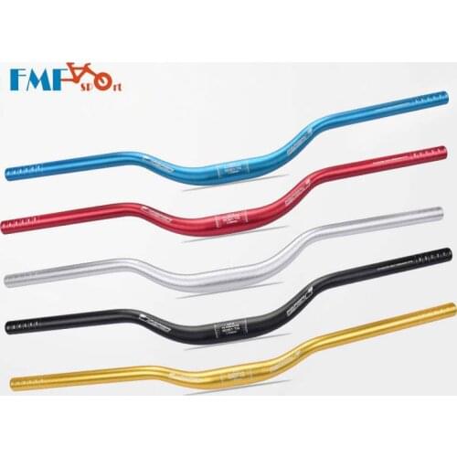 Bike Aluminum Swallow Handlebar FMF Alloy Bicycle Riser Bar 31.8*700mm MTB Mountain Road Bike Bent Handlebar High Quality