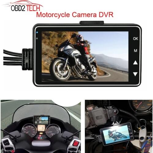 KY-MT18 Motorcycle Camera DVR Motor Dash Cam with Dual Mini Camera Front Rear Recorder Device