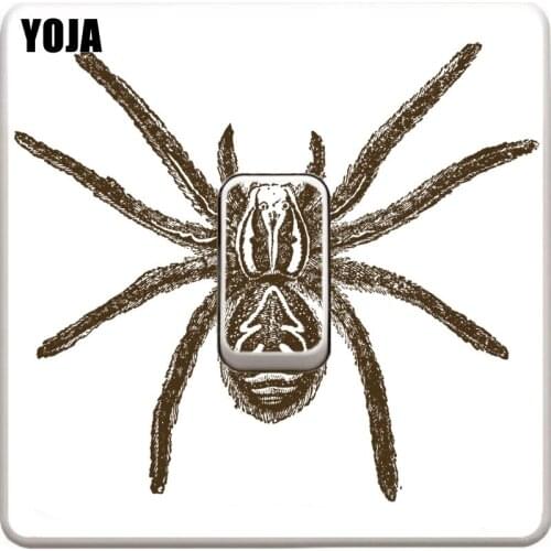 YOJA Personality Spider Living Room Bedroom Home Decor PVC Wall Sticker Colour Switch Decals 12ss0446