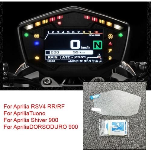 For Aprilia Shiver 900 / Tuono / DORSODURO 900 / RSV4 RR/RF Cluster Scratch Protection Film Screen Protector TPU film