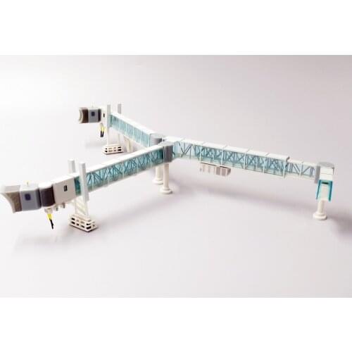 1/200 PVC Finished Product, Airport Model Accessories, Double Channel Bridge, Aircraft Scene Props, Childrens Toy Display