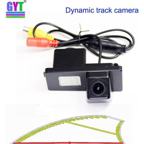 2020 HD Vehicle Dynamic Trajectory Parking Line Car Reverse Backup Rear View Camera For Ssangyong Rexton Kyron Korando Actyon