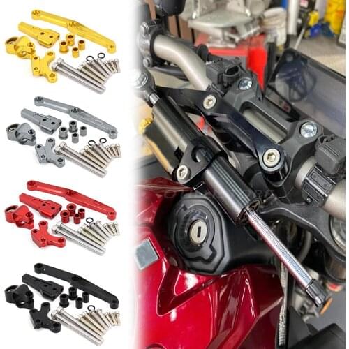 2021-2018 CB650R For Honda CB 650 R CNC Aluminum Adjustable Motorcycles Steering Stabilize Damper Bracket Mount Kit 2020 2019