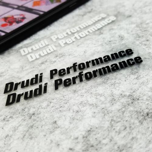 2x Car Styling Vinyl Tape Drudi Performance Helmet Visor Lens Stickers Motorcycle Racing Decals