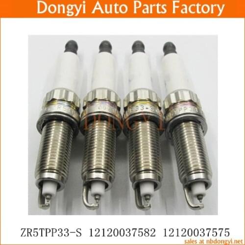 4pcs Spark Plug 4X OE NO. ZR5TPP33-S 12120037582 12120037575