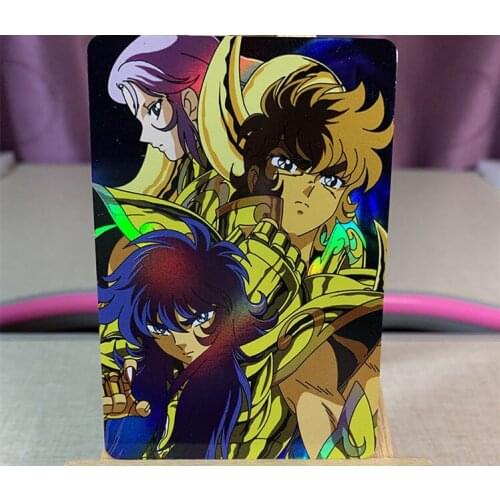 5Pcs Original Saint Seiya Flash Collection Cards Size 86X59mm TCG Game Card Toys For Kids Child Birthday Gift Japanese Anime