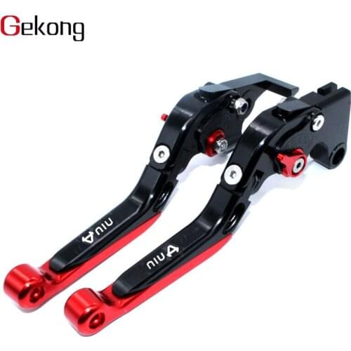 Fit For NIU N1 N1S M1 U1 M+ NGT CNC Aluminum Motorcycle Accessories Folding Extendable Brake Clutch Lever Adjustable Extendable
