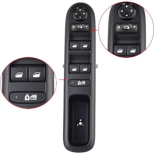Car Styling For Peugeot 3008 5008 2009-2016 Hatchback Wagon Left Front Door Lifter Window Power Switch 96650621ZD 96644917XT