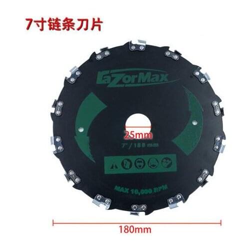 Chainsaw TEETH Tooth BLADE 7"/180mm Trimmer BRUSH CUTTER 25.4mm ID Weed