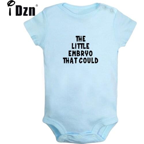 IDzn The Little Embryo That Could Rompers Cute Baby Bodysuit Funny Social Distancing Fail Clothing That Awkward Moment Jumpsuit
