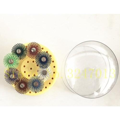 19mm Radial Bristle Disc with handle Plastic box For Jewelry tools