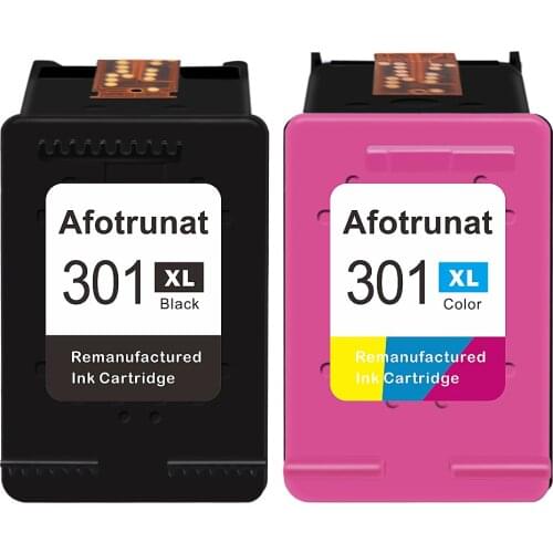 Afotrunat Ink Cartridges For HP 301 XL Black And Tricolor For HP Deskjet 1000 1010 1050 1050A 2050 2050A 2540 Envy 4500