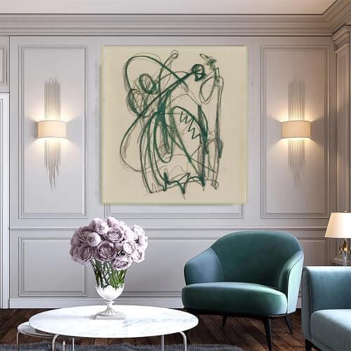 Holover Jackson Pollock"Psychoanalytic drawings"Canvas Art Oil Painting Abstract Artwork Poster Wall Art Decor Home Aesthetic